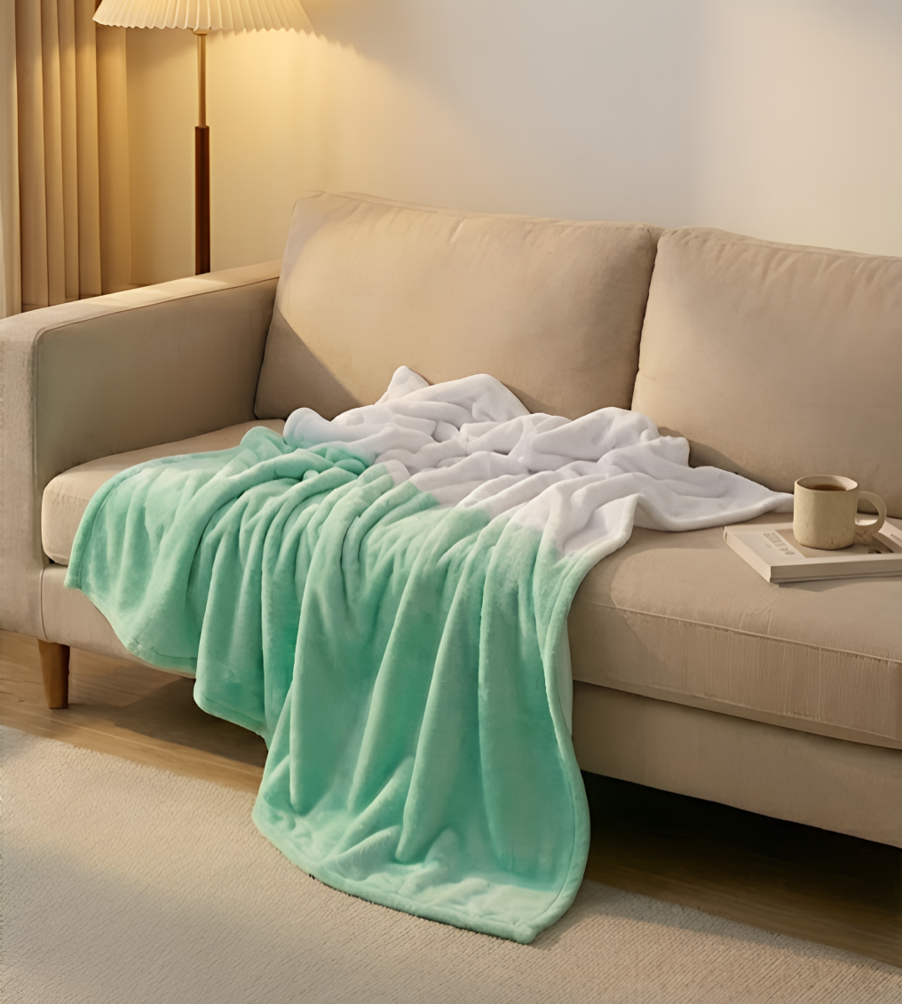 Snugo blanket on sofa